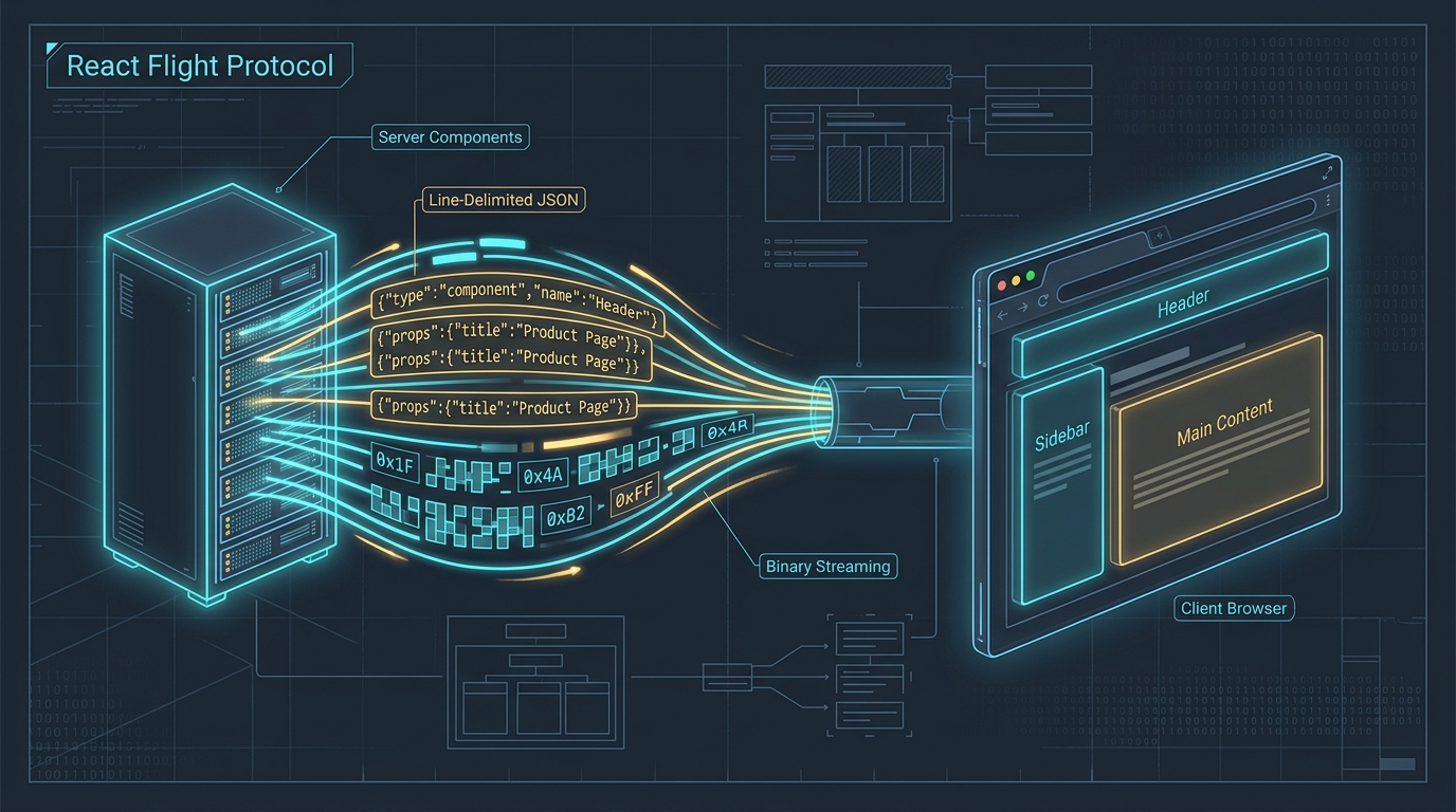 Deconstructing the Flight Protocol: How React Server Components Actually Travel the Wire Cover