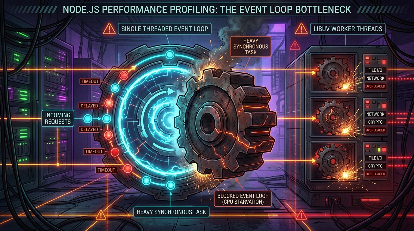The Node.js Event Loop Trap in Server Components: CPU Bottlenecks and Thread Starvation Cover